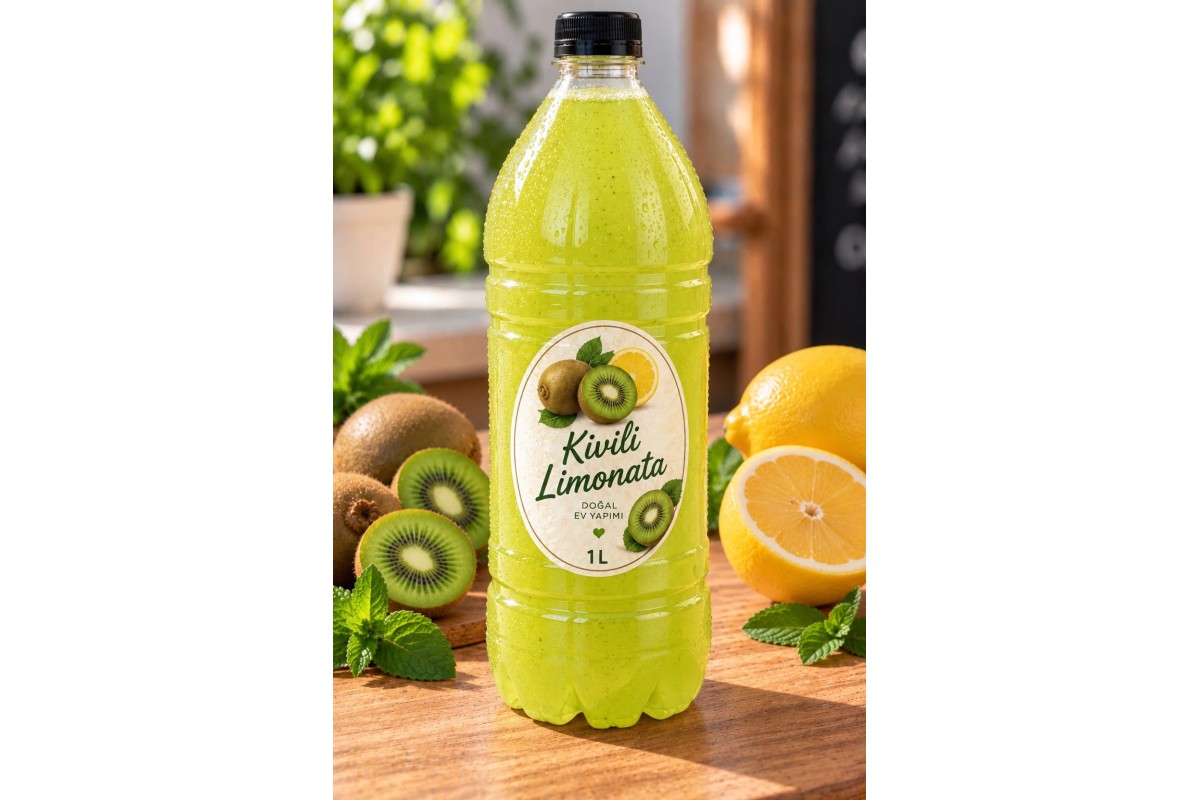 Ev Yapımı Kivi Aromalı Limonata 1 Lt