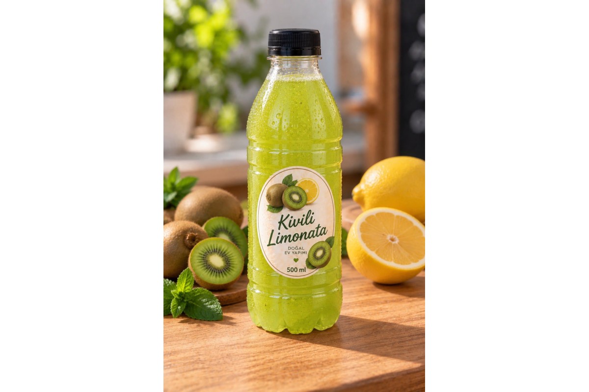 Ev Yapımı Kivi Aromalı Limonata 500ml