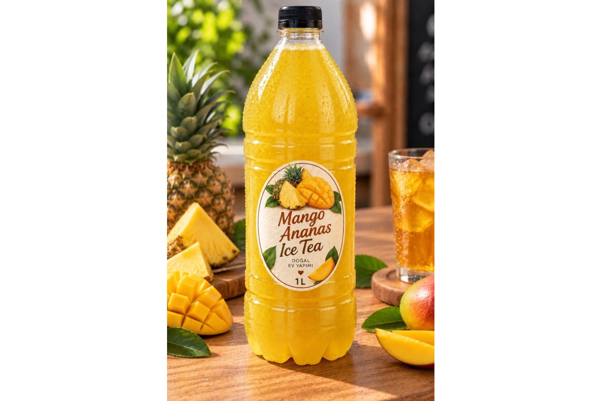 Ev Yapımı Mango Ananas İce Tea 1 Lt