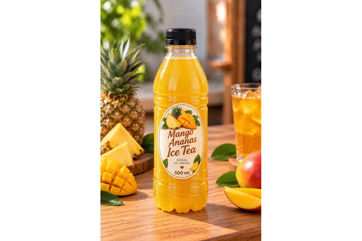 Ev Yapımı Mango Ananas İce Tea 500 ml