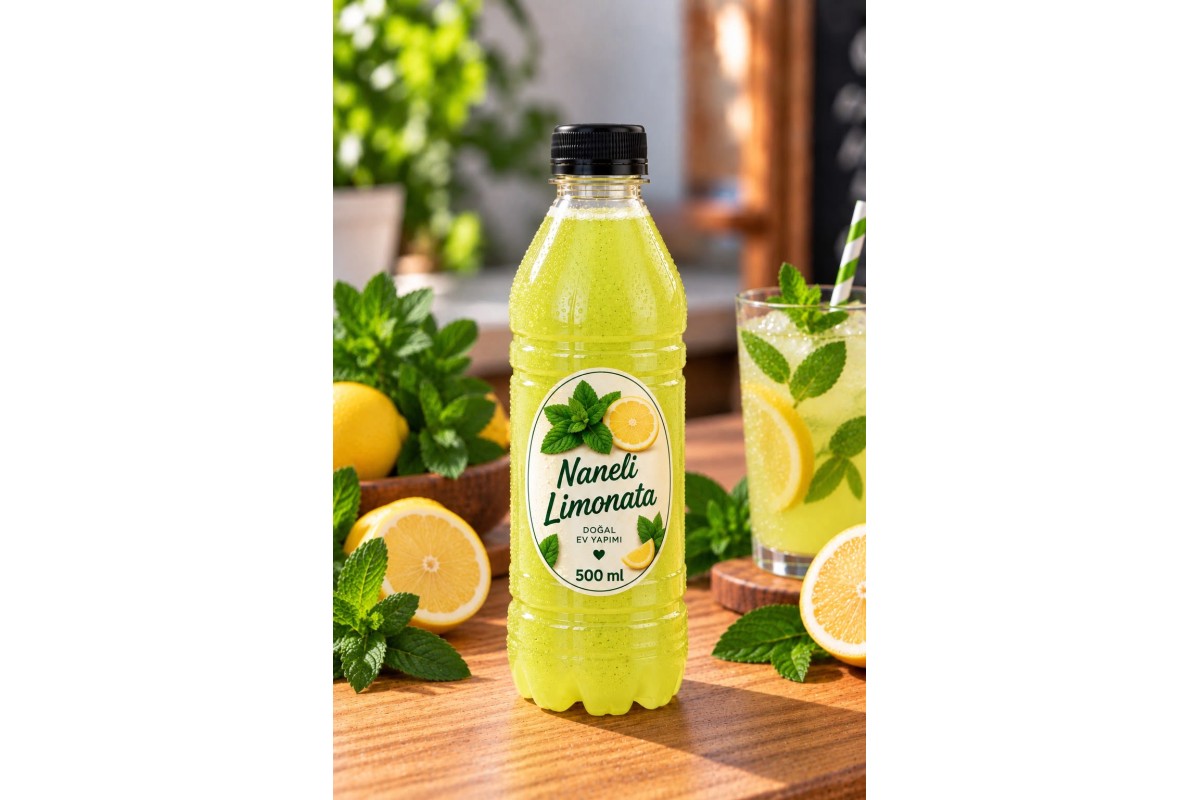 Ev Yapımı Nane Aromalı Limonata 500 ml