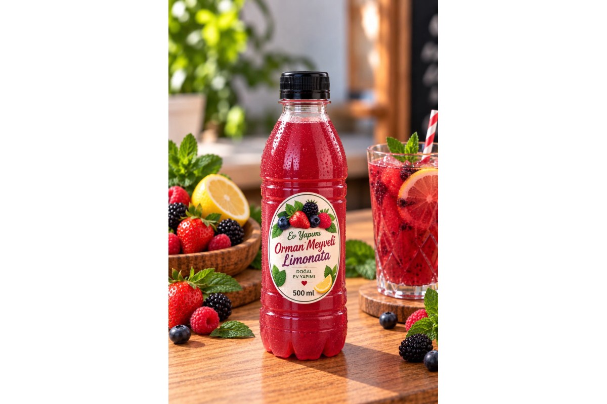 Ev Yapımı Orman Meyveli Limonata 500 ml 
