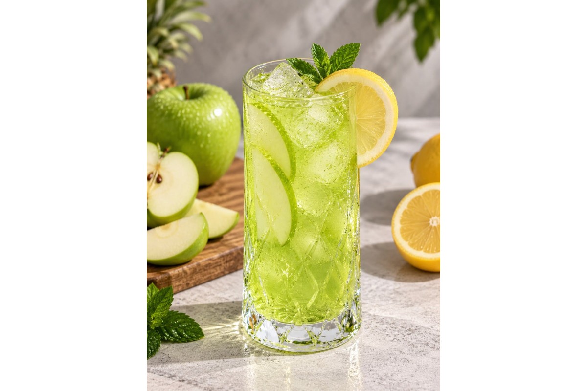 Ev Yapımı Yeşil Elma Aromalı Limonata 350 ml