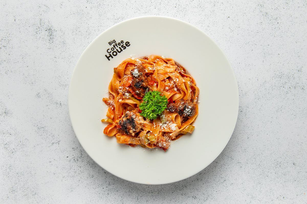 Kaşarlı Köfteli Fettuccini