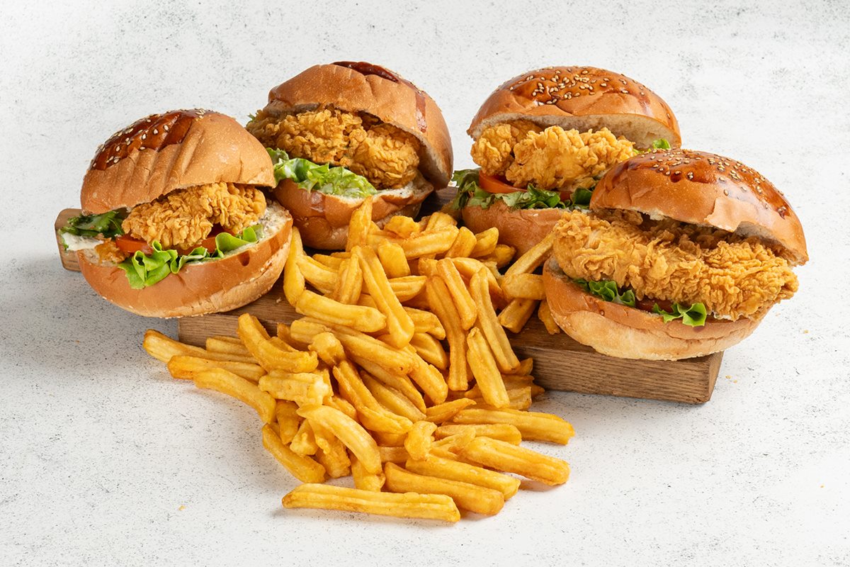 4'lü Çıtır Burger Menü
