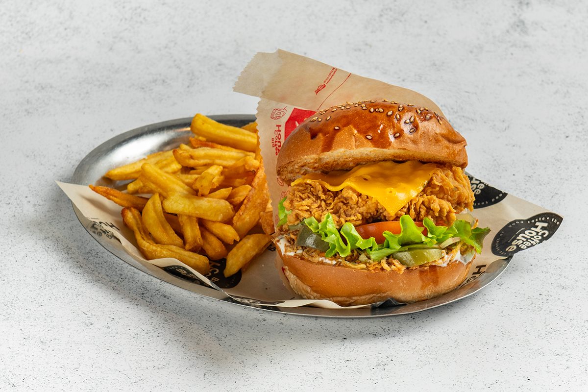 Cheddarlı Çıtır Burger Menü