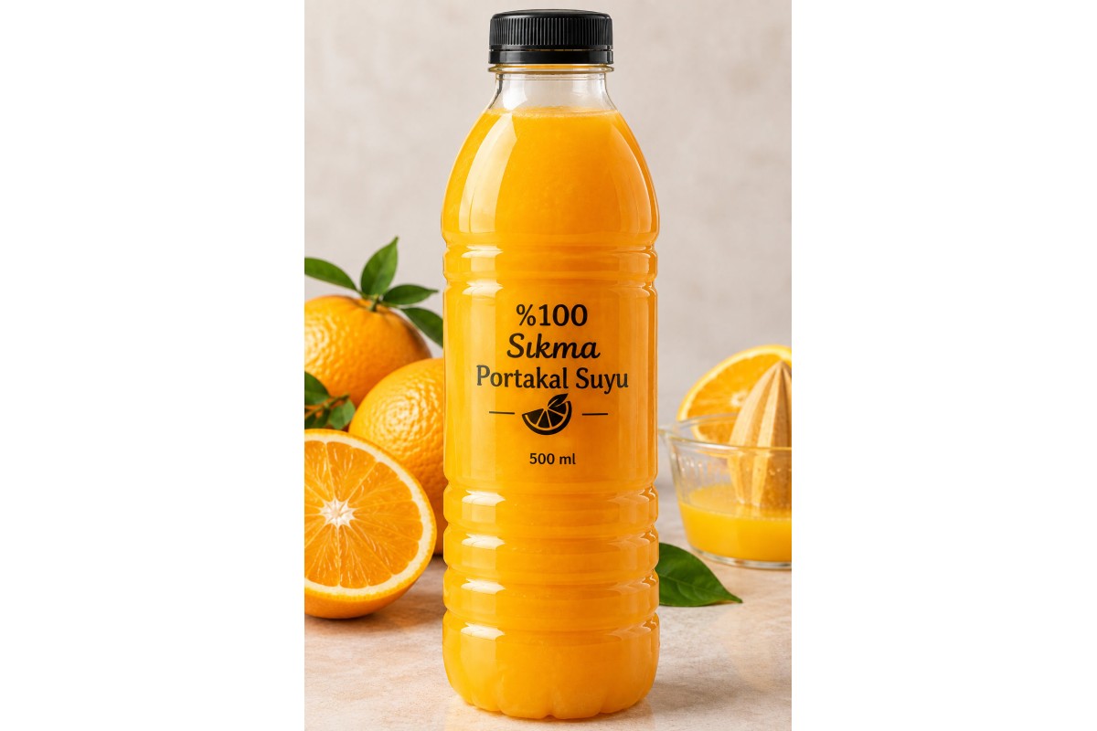 Taze Sıkma Portakal Suyu 500 ml