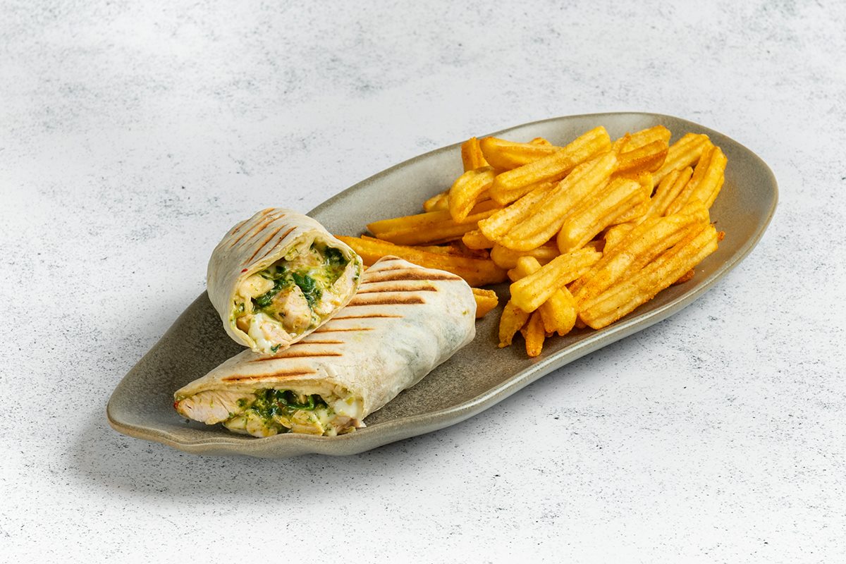 Pesto Soslu Tavuk Dürüm